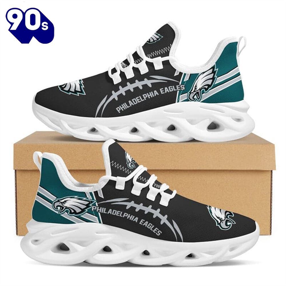 Philadelphia Eagles NFL Max Soul Shoes Clunky Shoes Running Adults Sports Sneakers Gift Philadelphia Eagles NFL Max Soul Shoes Clunky Shoes Running Adults Sports Sneakers Gift