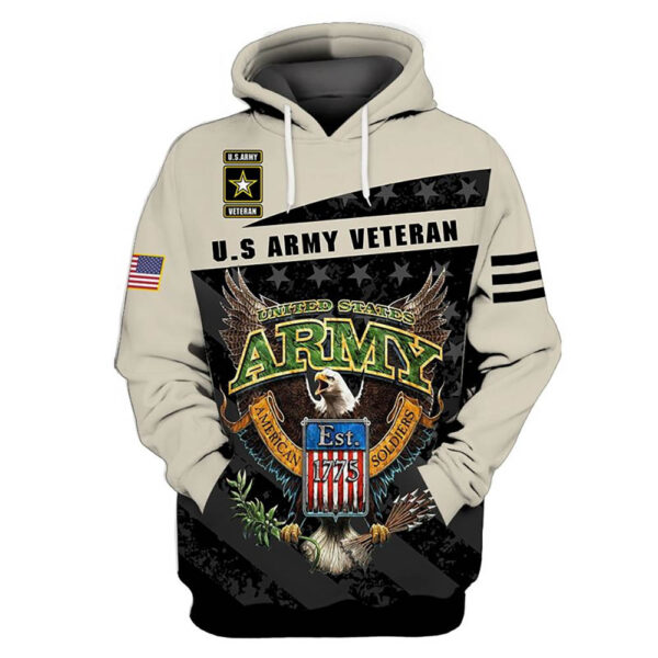 US ARMY VETERAN 3D Hoodie For Men For Women