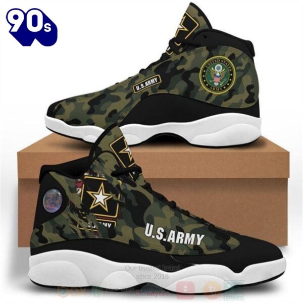 Us Army Camo Air Jordan 13 Shoes