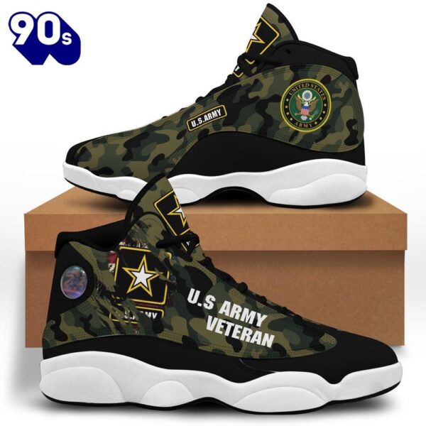 Us Army Veteran Air Jordan 13 Custom Sneakers Sport Shoes