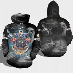 Veteran Navy Veteran The Sea Is Ours 1775 3D Hoodie All Over Printed