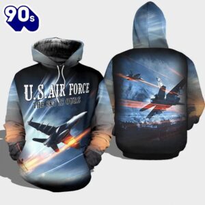 Veteran US Air Force The Sky Is Ours 3D Hoodie All Over Printed