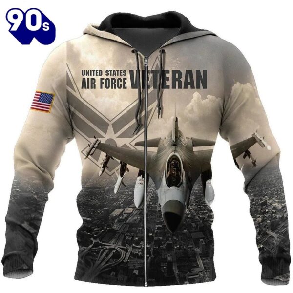 Veteran US Air Force Veteran 3D Hoodie All Over Printed