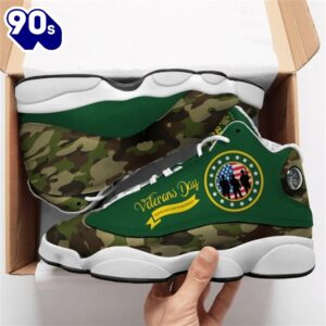 Veterans Day Thank You All Over Printed Air Jordan 13 Sneakers