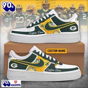 2025 Green Bay Packers Air Force 1 Shoes