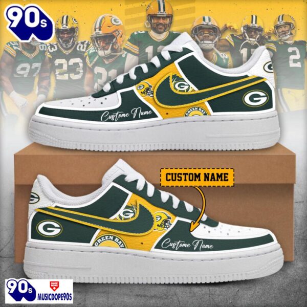 2025 Green Bay Packers Air Force 1 Shoes