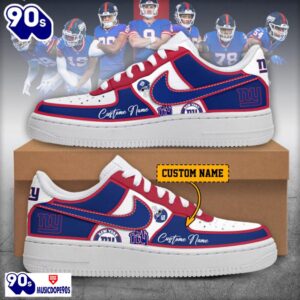 2025 New York Giants Air Force 1 Shoes