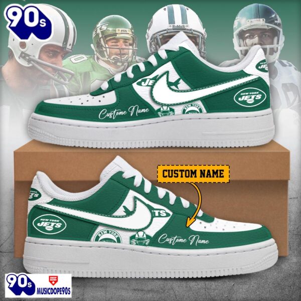 2025 New York Jets Air Force 1 Shoes