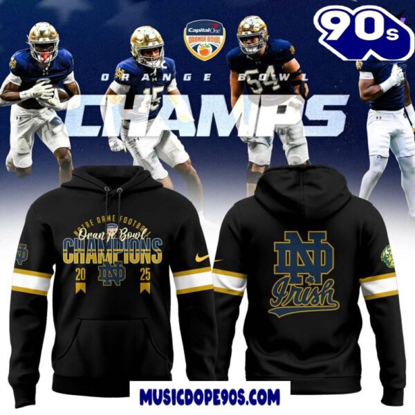 2025 Orange Bowl Champions Notre Dame Fighting Irish Football Limited Hoodie