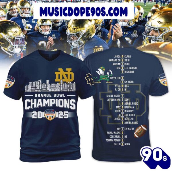 2025 Orange Bowl Champions Notre Dame Fighting Irish Hoodie