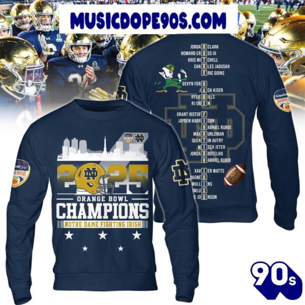 2025 Orange Bowl Champions Notre Dame Fighting Irish Premium Edition 3D T-Shirt