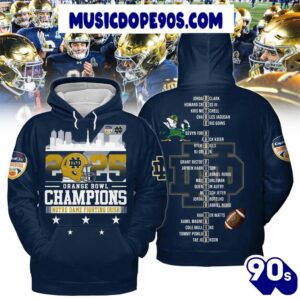 2025 Orange Bowl Champions Notre Dame Fighting Irish Premium Edition 3D T-Shirt