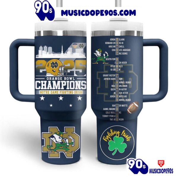 2025 Orange Bowl Champions Notre Dame Fighting Irish Tumbler