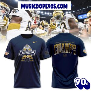 2025 Orange Bowl Champions Notre Dame Football New Collection 3D T-Shirt