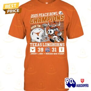 2025 Peach Bowl Champions Texas Longhorns Unisex T-Shirt