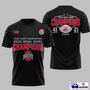 2025 Playoff Quarterfinal Rose Bowl Game Champions Shirt