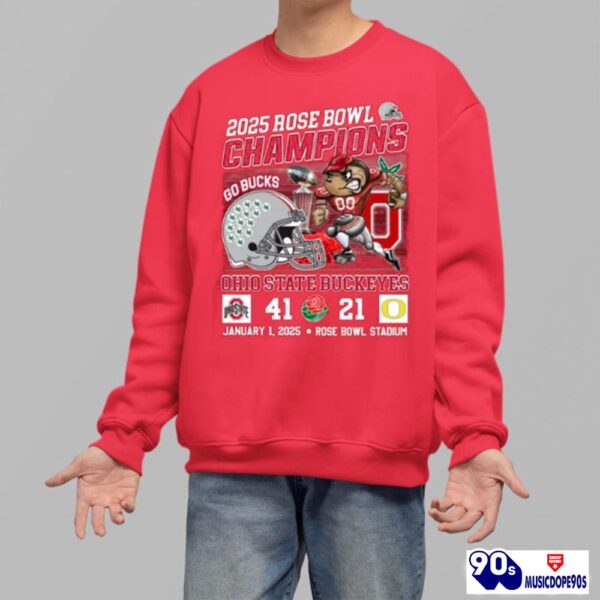 2025 Rose Bowl Champions Go Bucks Ohio State Shirt