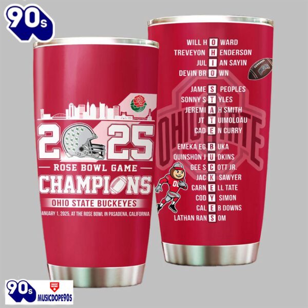 2025 Rose Bowl Game Champions Ohio State Tumbler