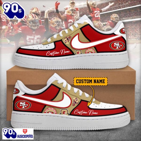 2025 San Francisco 49ers Air Force 1 Shoes