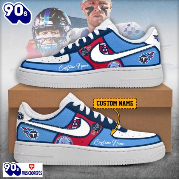 2025 Tennessee Titans Air Force 1 Shoes