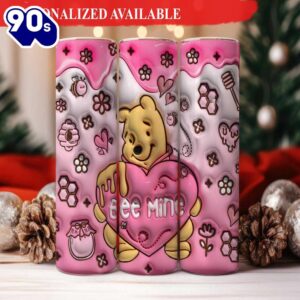 3D Cartoon Valentine Tumbler Bear…