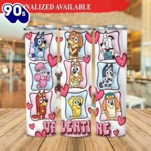 3D Inflated Cartoon Valentine Tumbler…