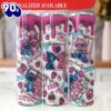 3D Inflated Stitch Valentine Tumbler 20oz Skinny Tumbler