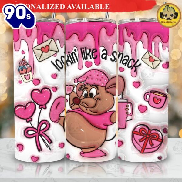 3D Valentine Stanley Gus Mouse Tumbler Design