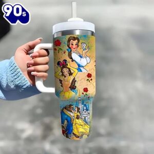 40oz Cartoon Printed Insulated Tumbler