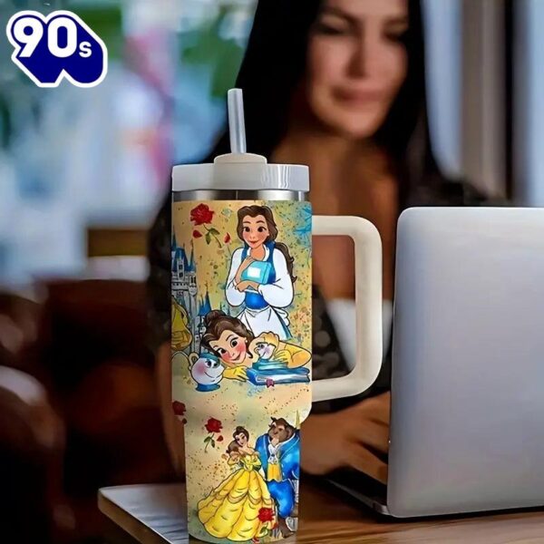 40oz Cartoon Printed Insulated Tumbler