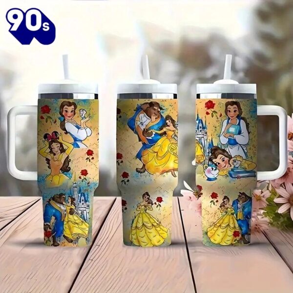 40oz Cartoon Printed Insulated Tumbler