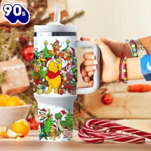 40oz Christmas Festive Insulated Tumbler