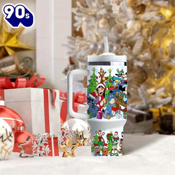 40oz Christmas Festive Insulated Tumbler