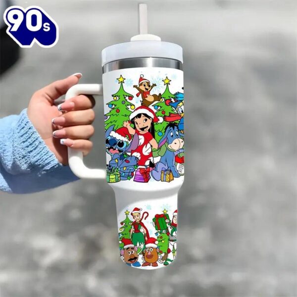 40oz Christmas Festive Insulated Tumbler