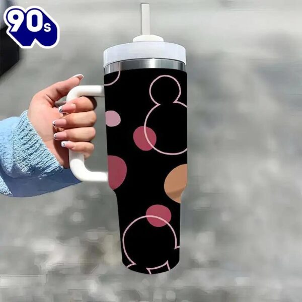 40oz Circles Printed Insulated Tumbler