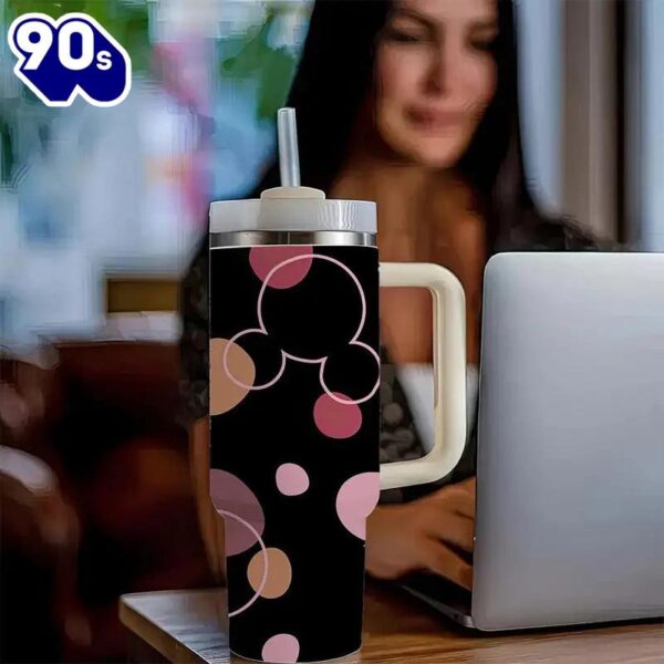 40oz Circles Printed Insulated Tumbler