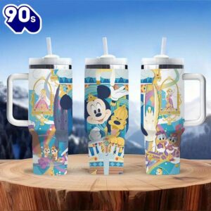 40oz Fairytale Themed Insulated Tumbler With Handle