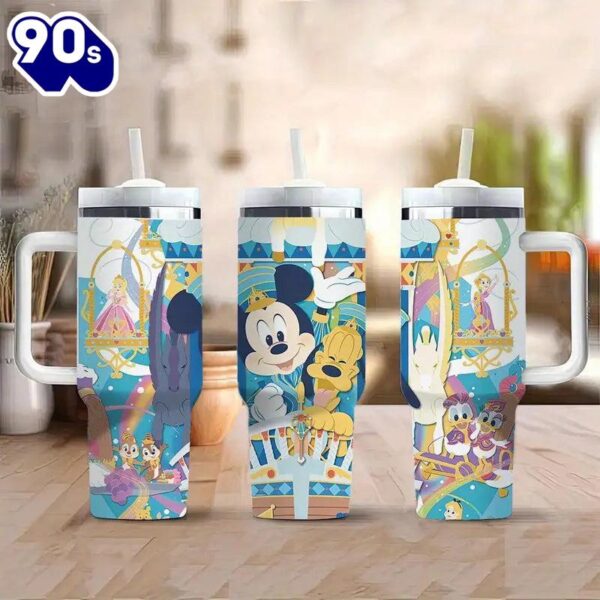 40oz Fairytale Themed Insulated Tumbler With Handle