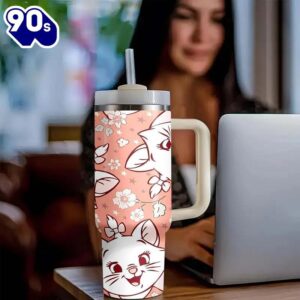 40oz Floral Fox Insulated Tumbler