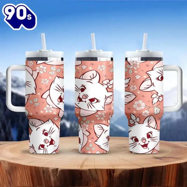 40oz Floral Fox Insulated Tumbler