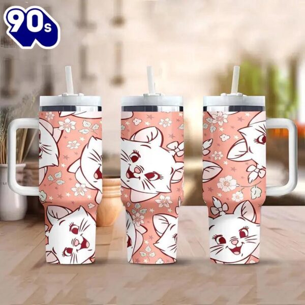 40oz Floral Fox Insulated Tumbler