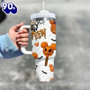 40oz Halloween And Mickey Insulated Tumbler