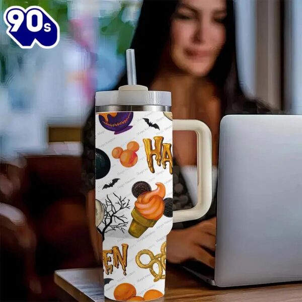 40oz Halloween And Mickey Insulated Tumbler