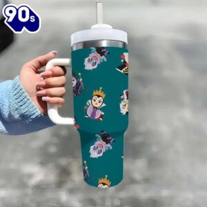 40oz Holiday Themed Insulated Tumbler With Lid And Straw