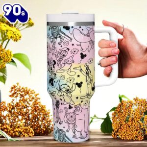 40oz Insulated Tumbler With Cartoon…