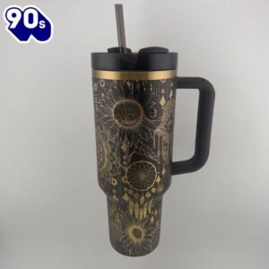 40oz Insulated Tumbler With Sunflower