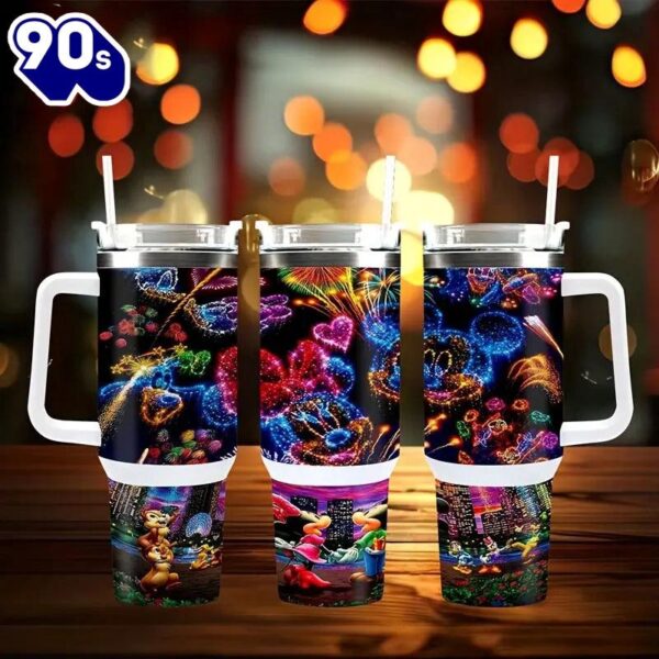 40oz Mickey And Minnie Fireworks Tumbler