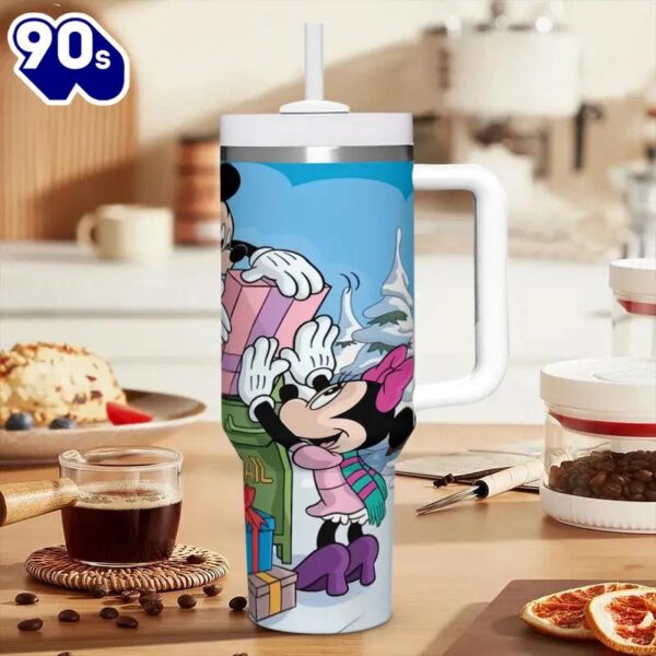 40oz Mickey And Minnie Insulated Tumbler