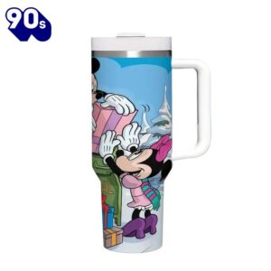 40oz Mickey And Minnie Insulated Tumbler