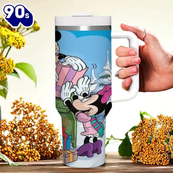 40oz Mickey And Minnie Insulated Tumbler